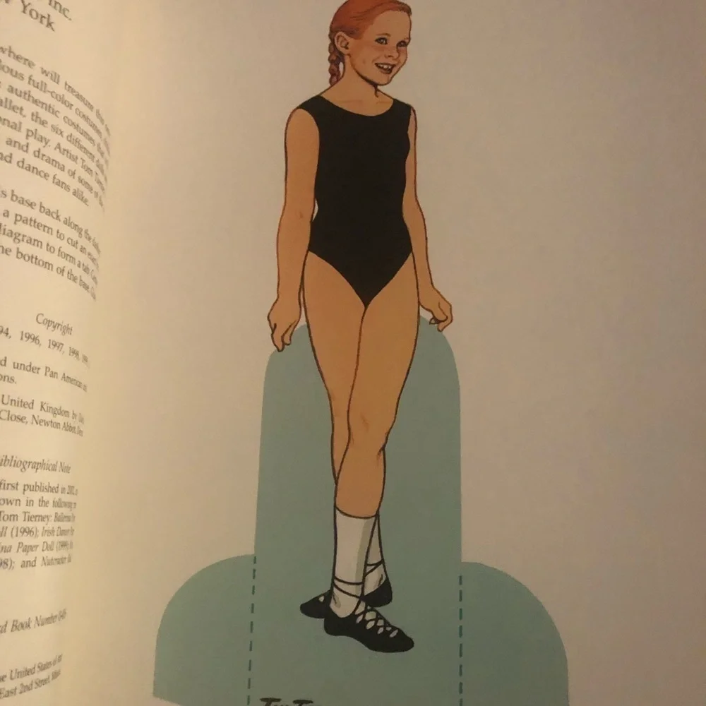 Tom Tierney’s Little Dancers Paper Dolls 6 Dolls Full Costumes New Collector